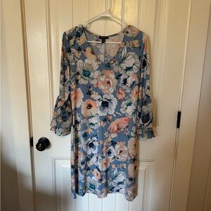 Floral Blue Dress!